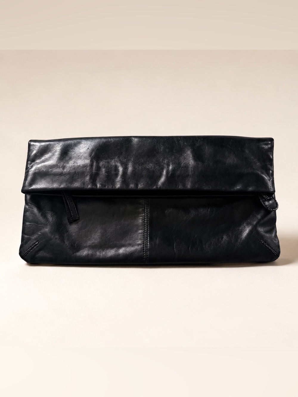Club Monaco Brand New Black Genuine Leather Unisex Envelop Clutch Bag